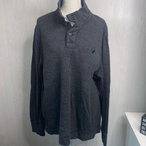 Men’s•AE•American Eagle•Pull Over•1/4 button•Sweater•Sweatshirt•Size L